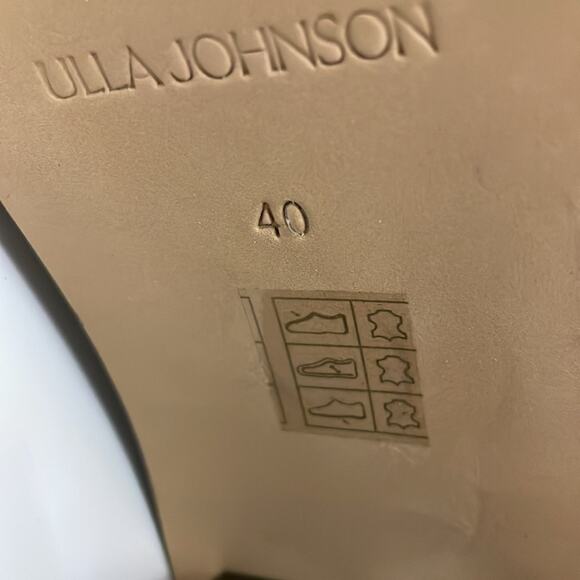 Ulla Johnson Devon Knee High Boot Color Powder US 10 EU 40 Gold Buckle Leather - Picture 14 of 16